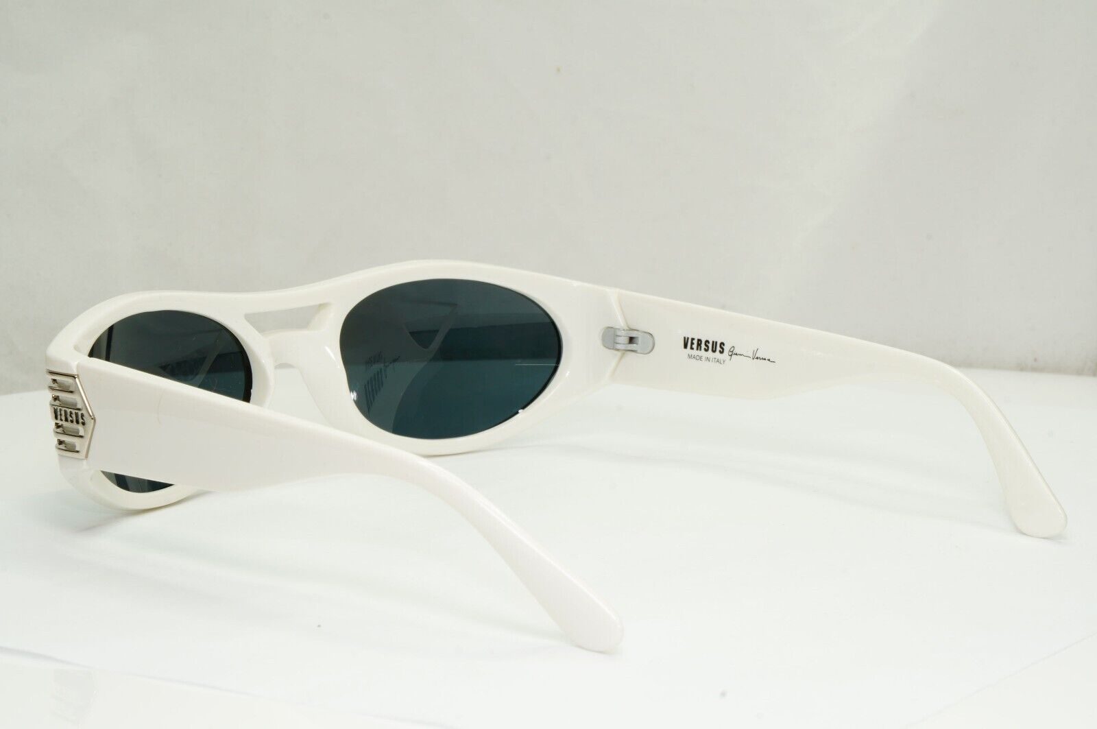 Versus Sunglasses 1996 by Gianni Versace Vintage White Grey MOD E30 COL 850