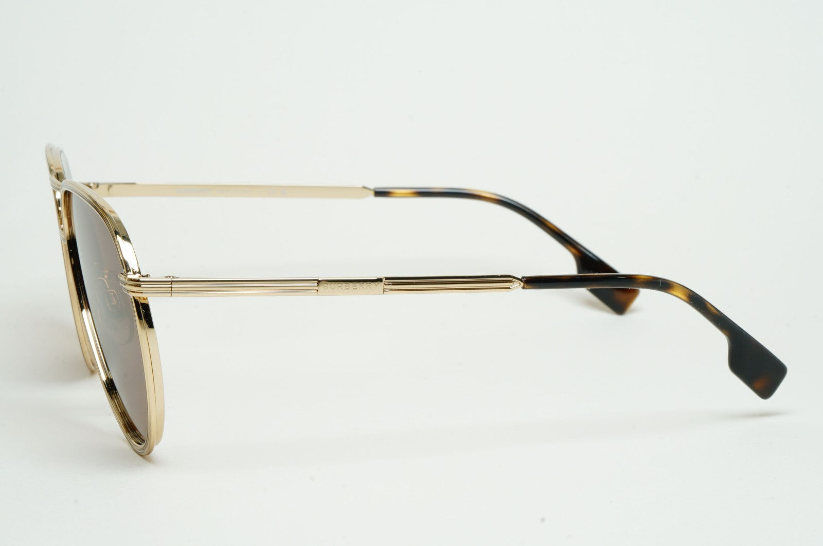 Burberry Sunglasses Scott Gold Metal Pilot Brown BE 3135 1109/73 59mm