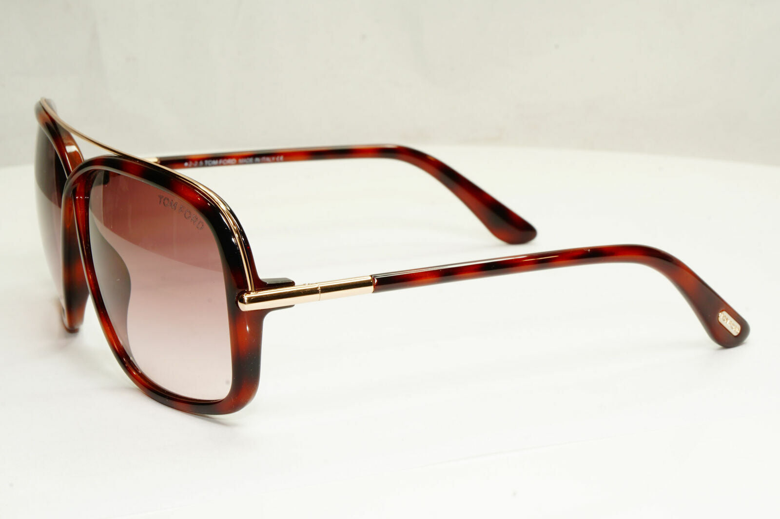 Tom Ford Brenda Sunglasses Square Brown Gradient Havana Gold TF455 52F FT0455