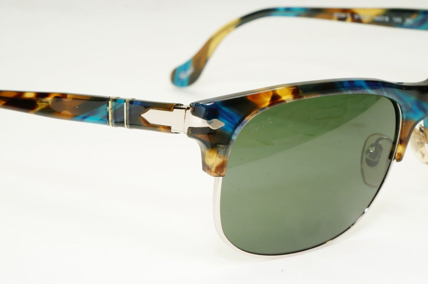 Persol Sunglasses 2012 Brown Blue Tortoise Greeen Square 3034-S 973/31 56mm