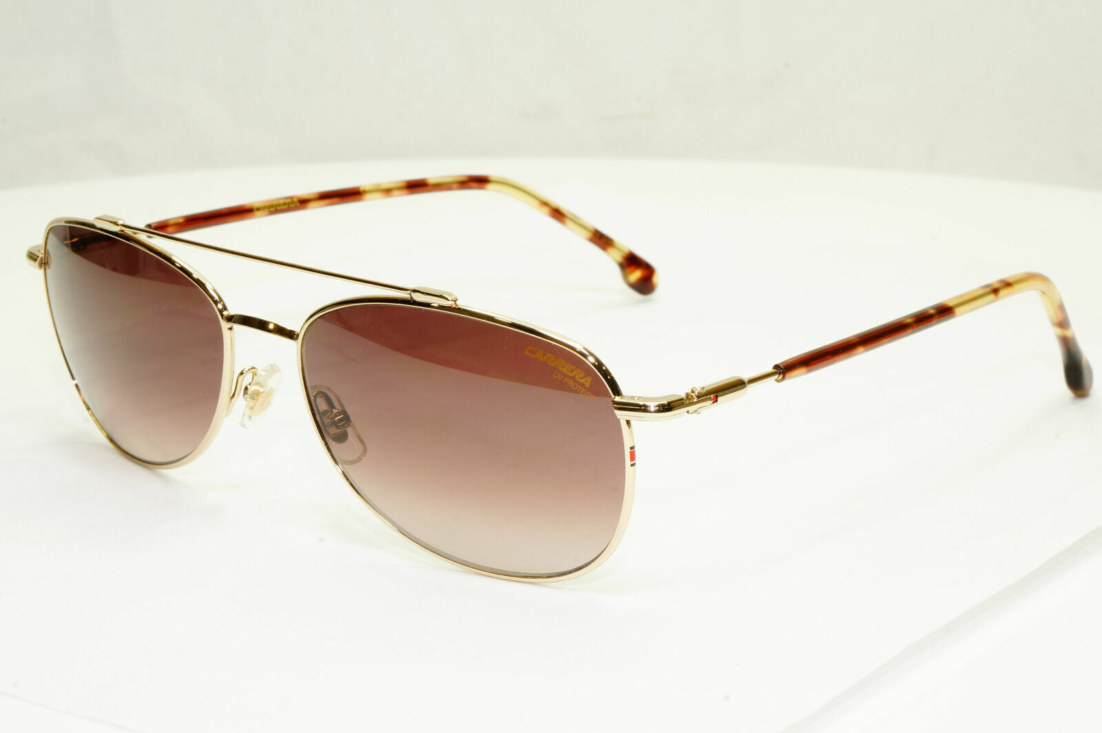 Carrera Gold Sunglasses Pilot Gradient Brown Fade Mens Metal 224 05JHA 58mm