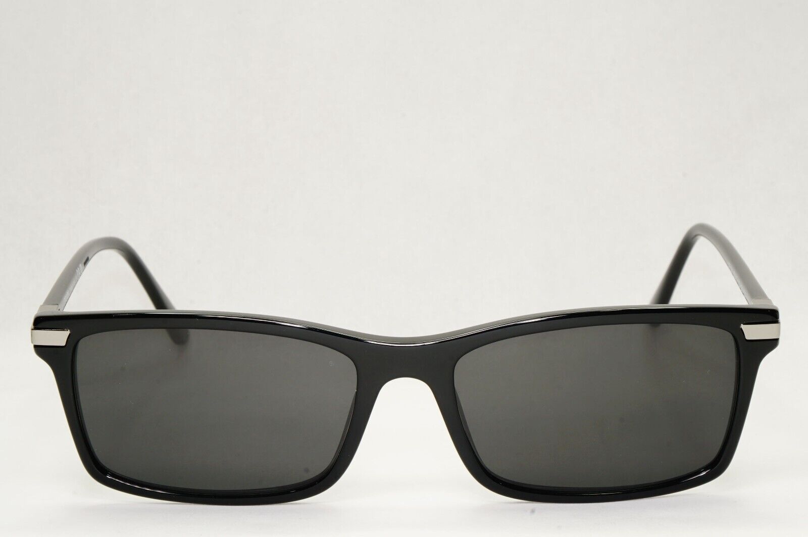Prada Sunglasses Black Square Glossy Fashion PR03YV VPR 03Y 1AB-1O1 56mm