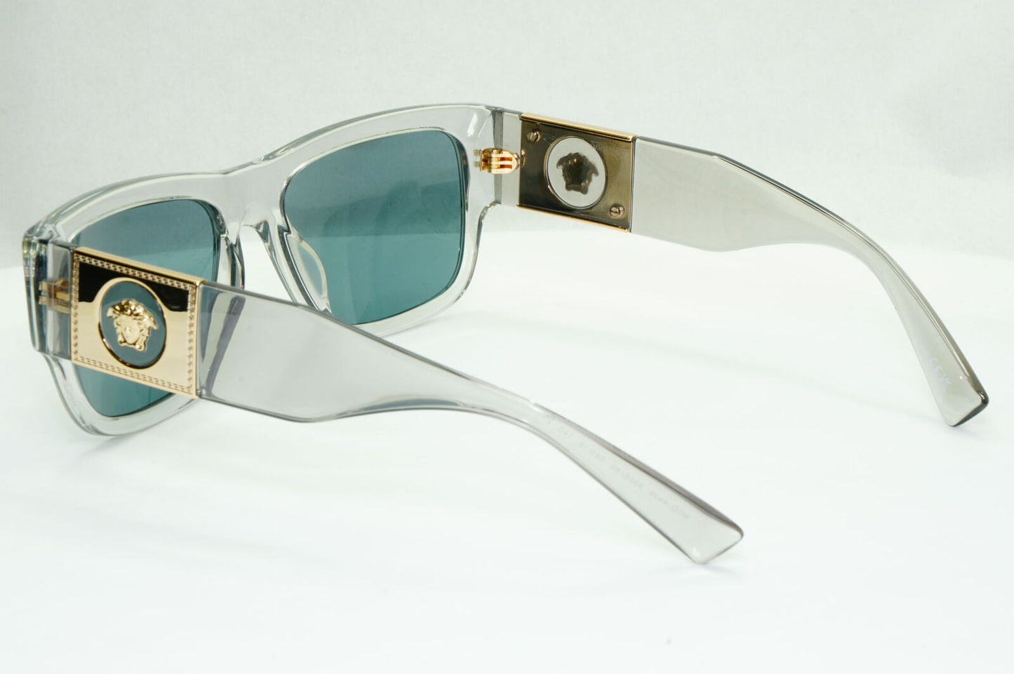 Versace Sunglasses Gold Medusa Crystal Grey Transparent Blue MOD VE 4406 5305/80
