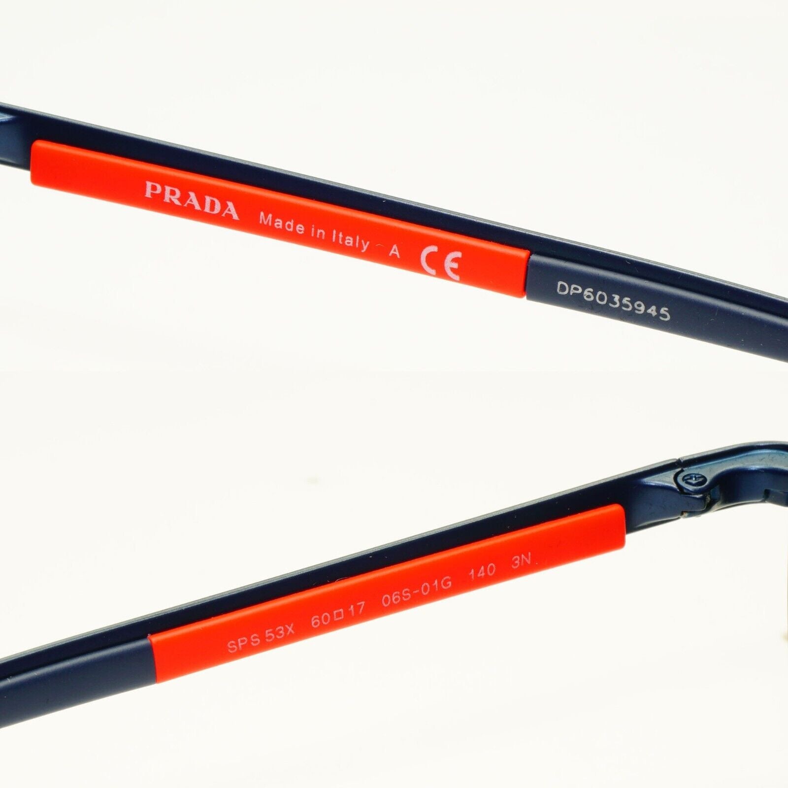 Prada Blue Sunglasses Pilot External Anti Reflective SPS 53X 06S-01G PS53XS