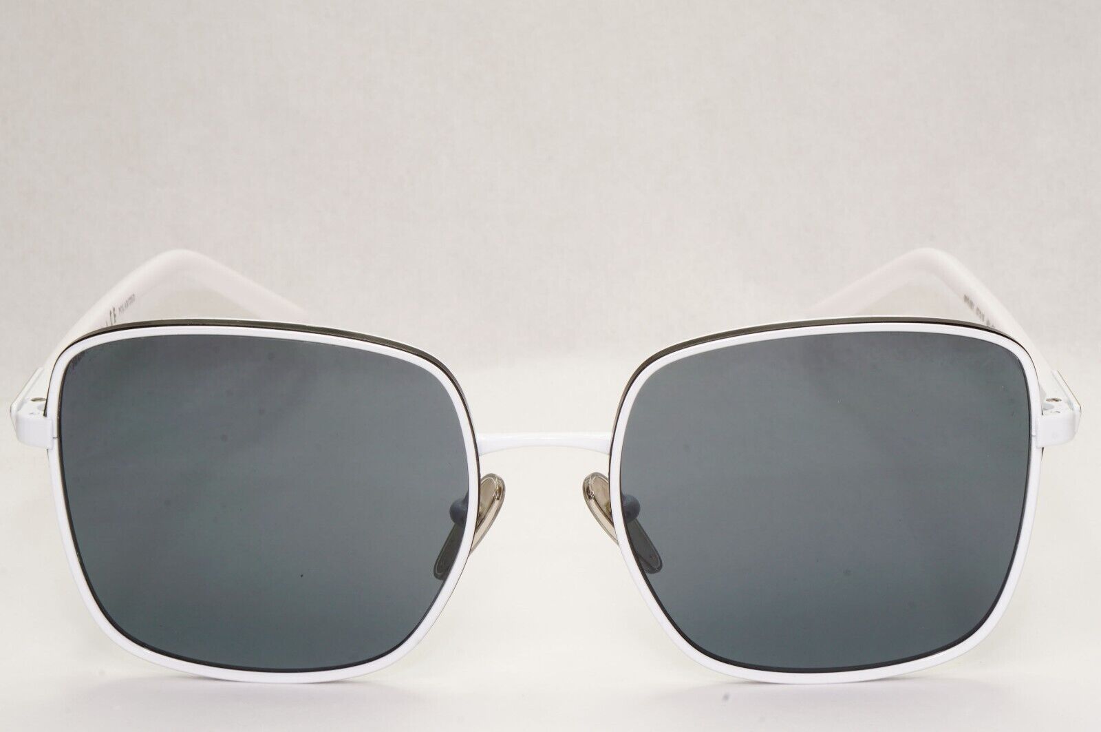 Prada Sunglasses Polarized White Black Grey Oversized PR55YS SPR 55Y 461-5Z1