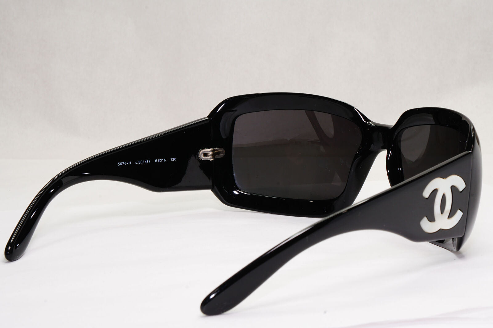Chanel Sunglasses Mother of Pearl Vintage 2006 Black 5076-H c.501/87 120124