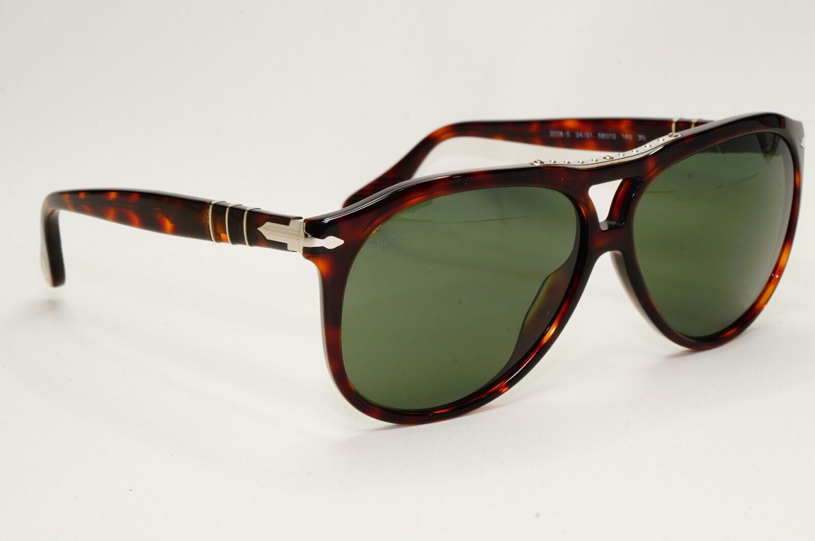 Persol Sunglasses 2011 Roadster Brown Tortoise Green Square 3008-S 24/31 58mm