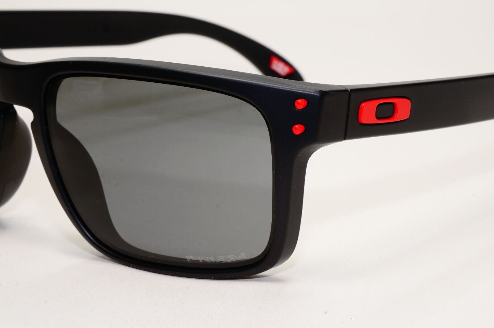 Oakley Sunglasses Holbrook Black Matte Grey Prizm Square Red OO 9102 U2 57mm [b]