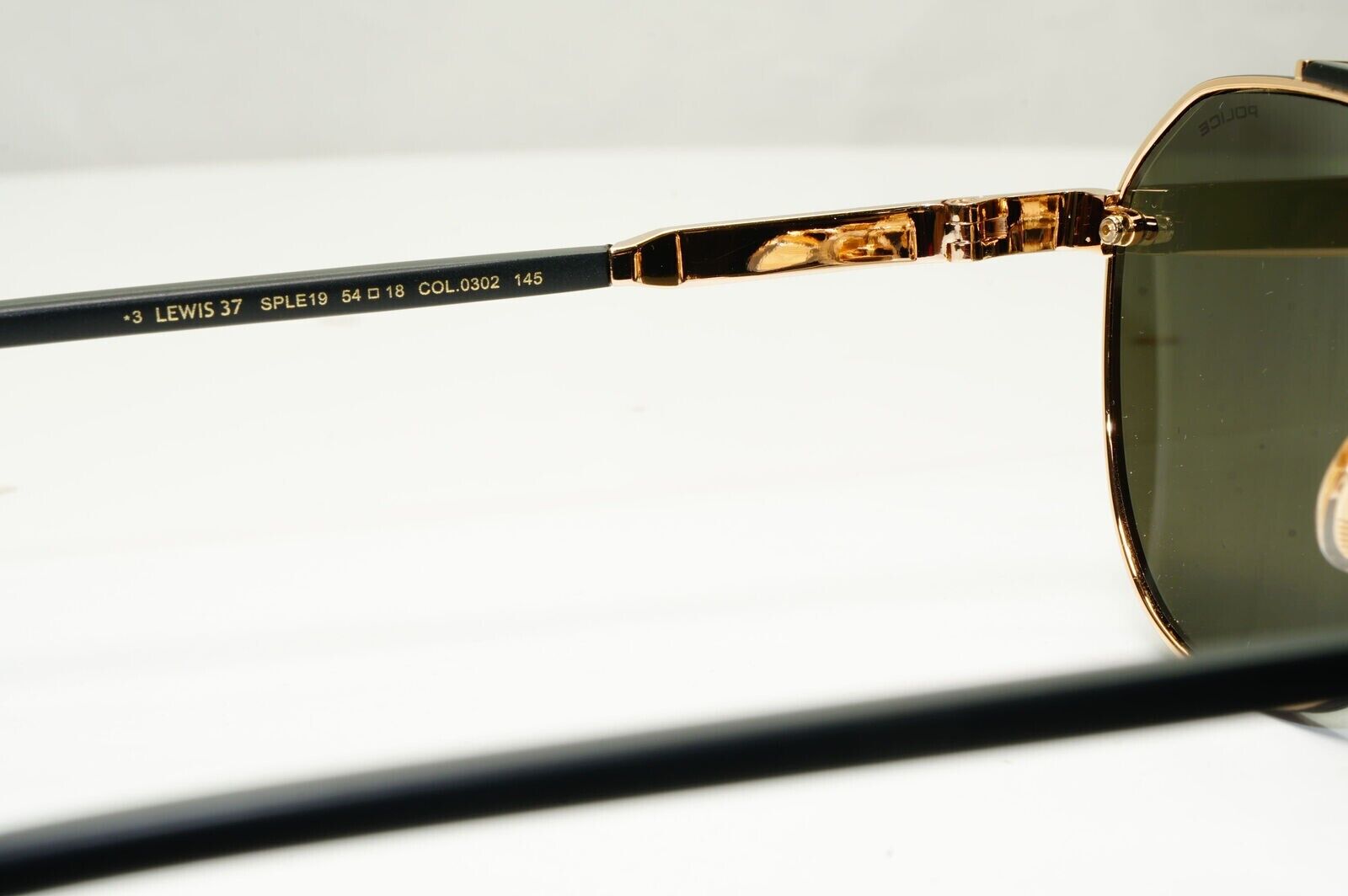 Police Lewis Hamilton F1 Sunglasses Gold Green Pilot SPL E19 COL 0302 54mm [a]