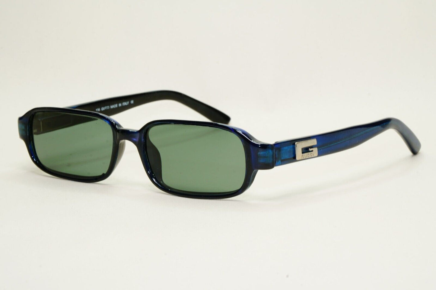 Gucci Sunglasses 1995 Vintage Blue Green Glass Lens Rectangle GG 2440 D8B 250924