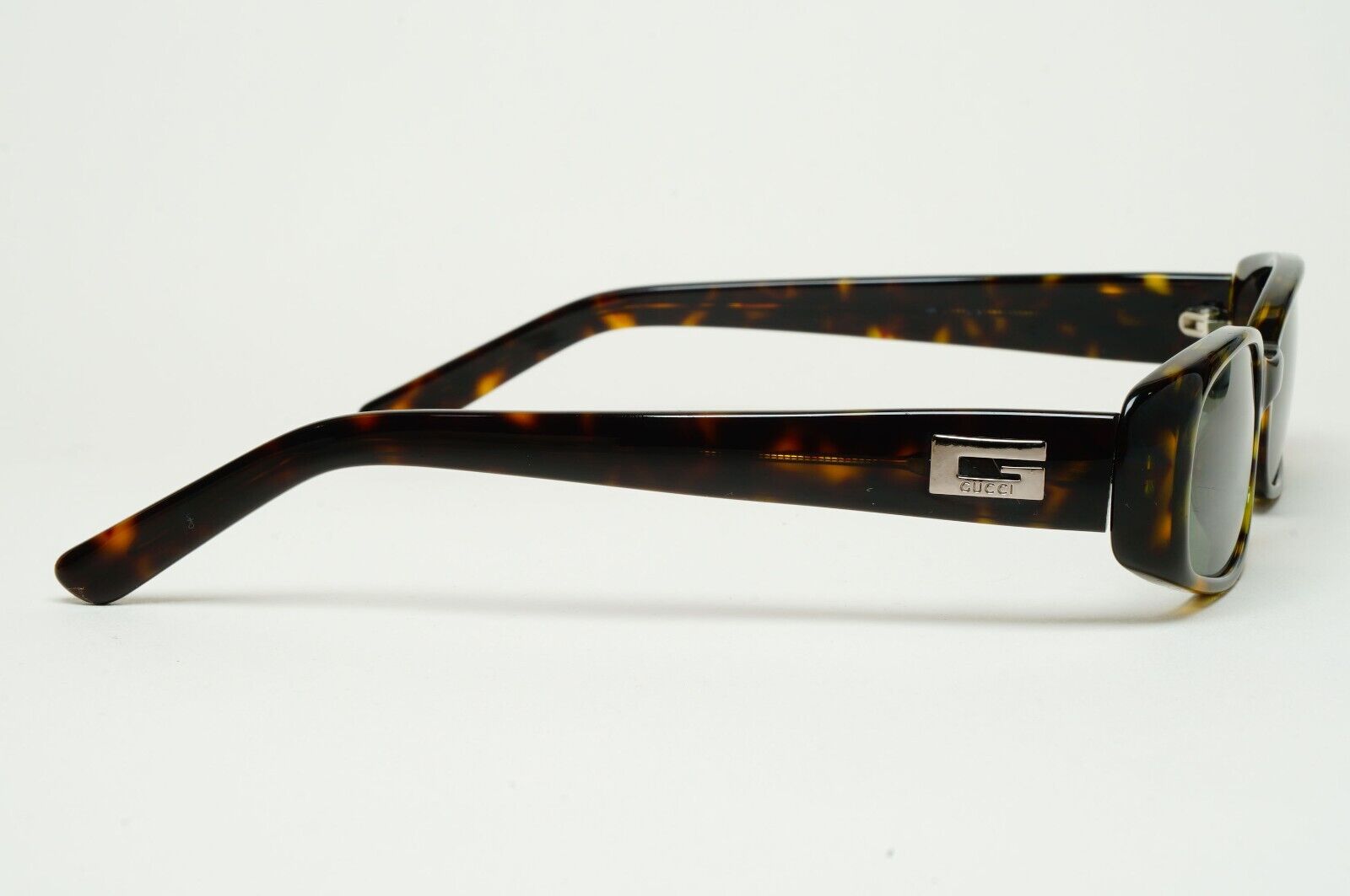 Gucci Sunglasses 1998 Vintage Brown Green Rectangle GG 2452/S 05L 050225