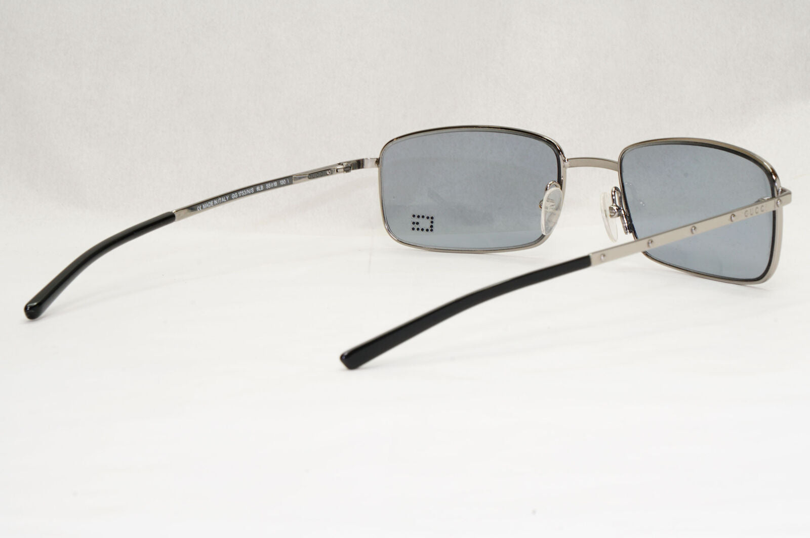 Gucci Sunglasses 2001 Vintage Square Silver Grey Retro GG 1753/N/S 6LB 200124