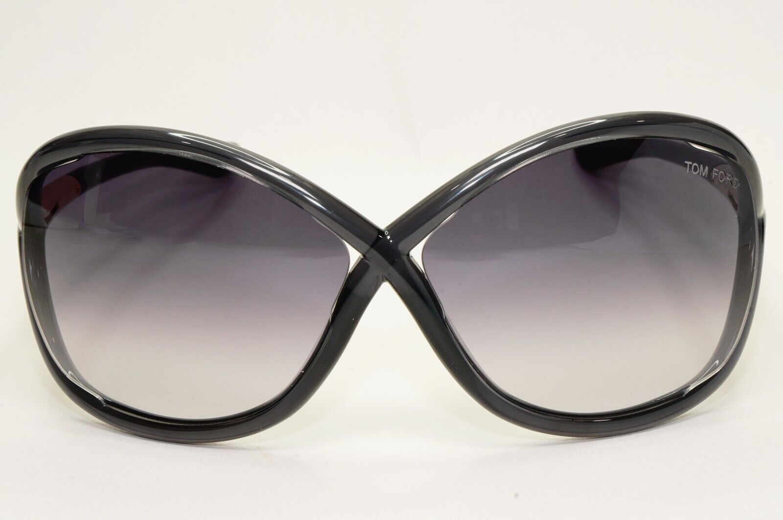 Tom Ford Sunglasses Whitney Grey Smoke Gradient Gold Wrap FT0009 TF 9 B5 64mm