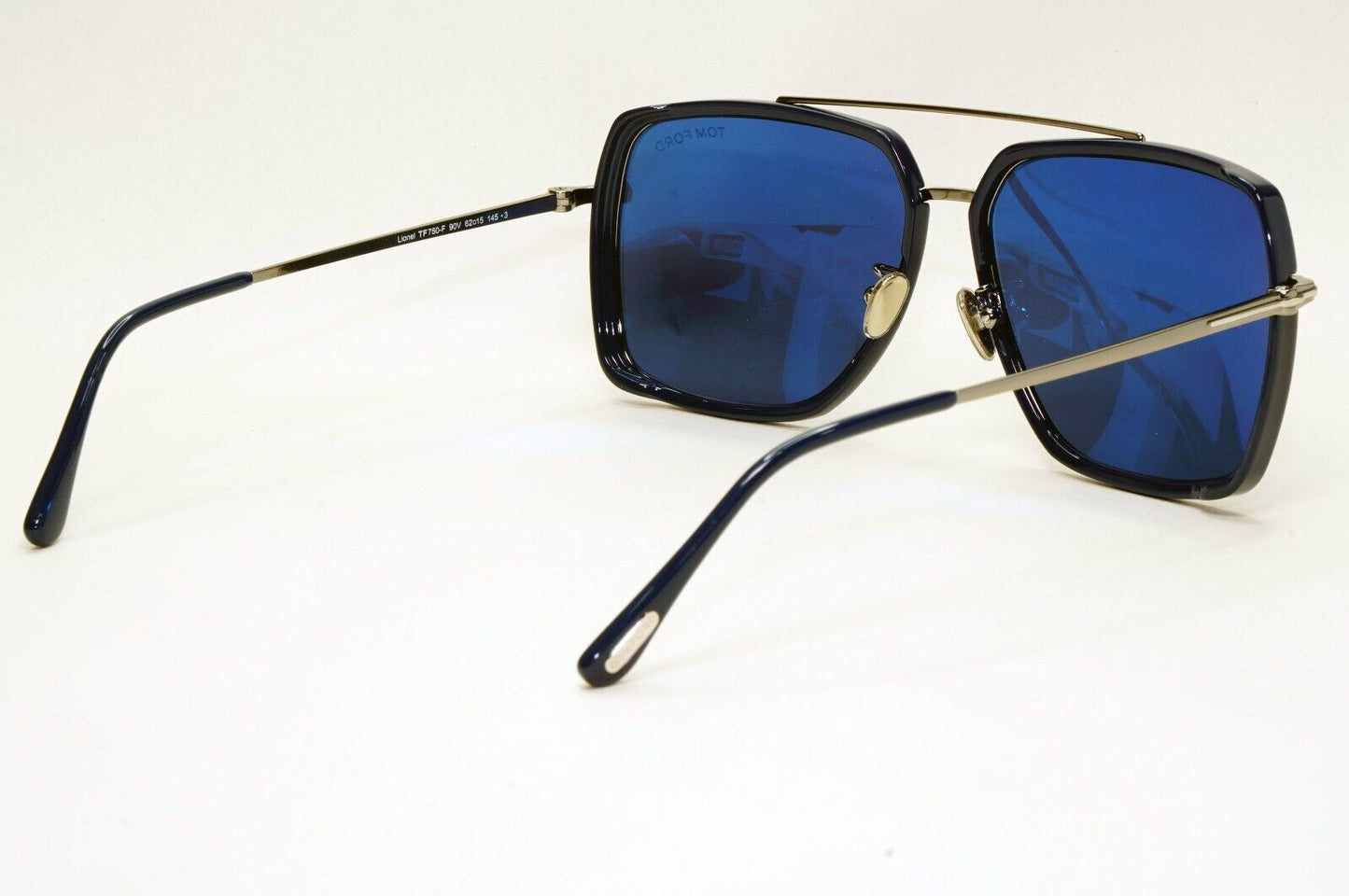 Tom Ford Sunglasses Lionel Dark Blue Silver Gunmetal FT0750-F TF 750-F 90V 62mm
