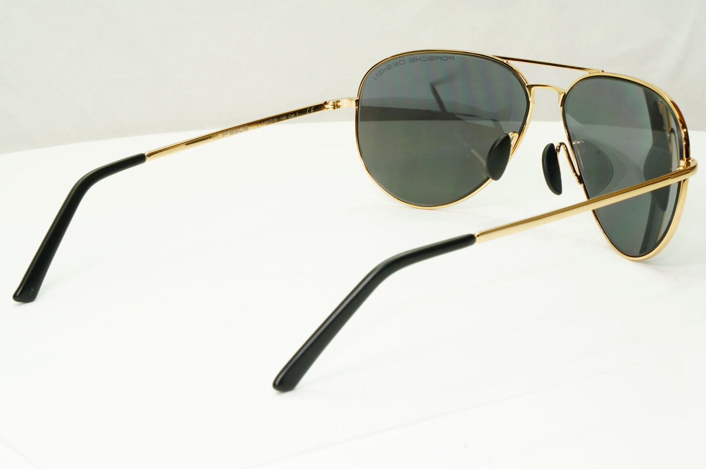 Porsche Design Sunglasses Silver Mirror Shiny Gold Pilot P8508 L 60mm