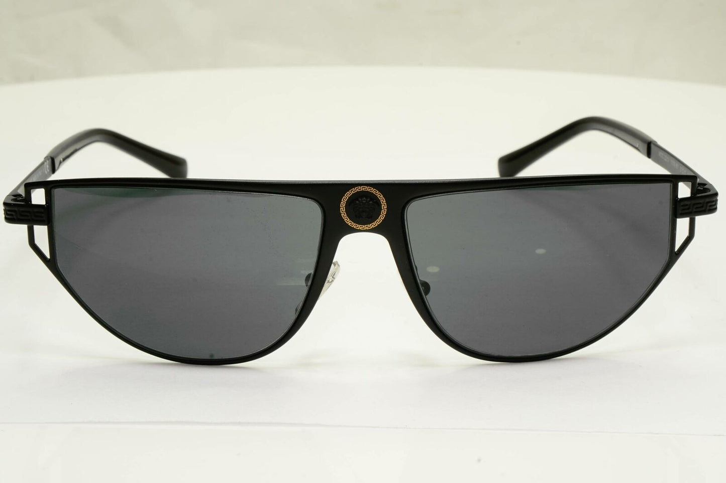 Authentic Versace Mens Unisex Black Medusa Metal Sunglasses MOD 2213 1009/87