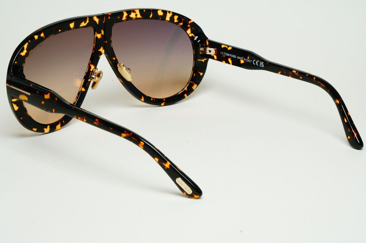Tom Ford Sunglasses Troy Pilot Brown Tortoise Grey FT0836 TF 836 52B 61mm
