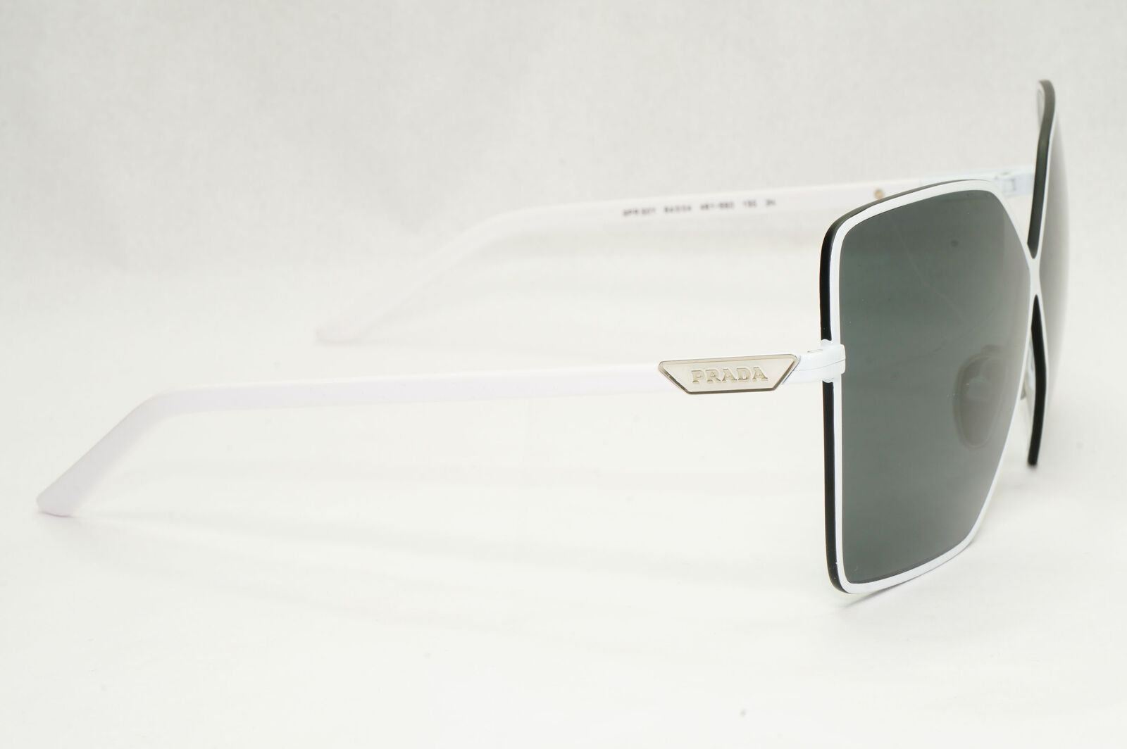 Prada Sunglasses White Oversized Square Black Grey PR50YS SPR 50Y 461-5S0