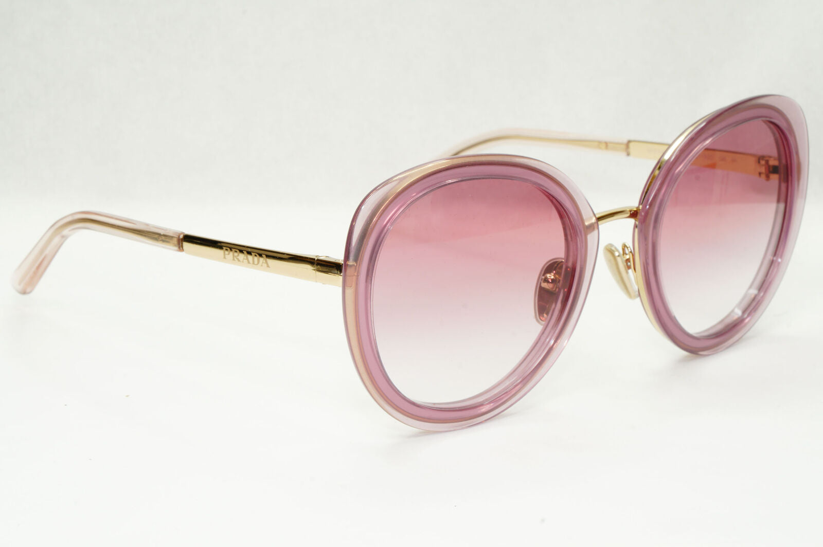 Prada Sunglasses Round Red Opal Buganville Violet Round PR54YS SPR 54Y 05Y-02O