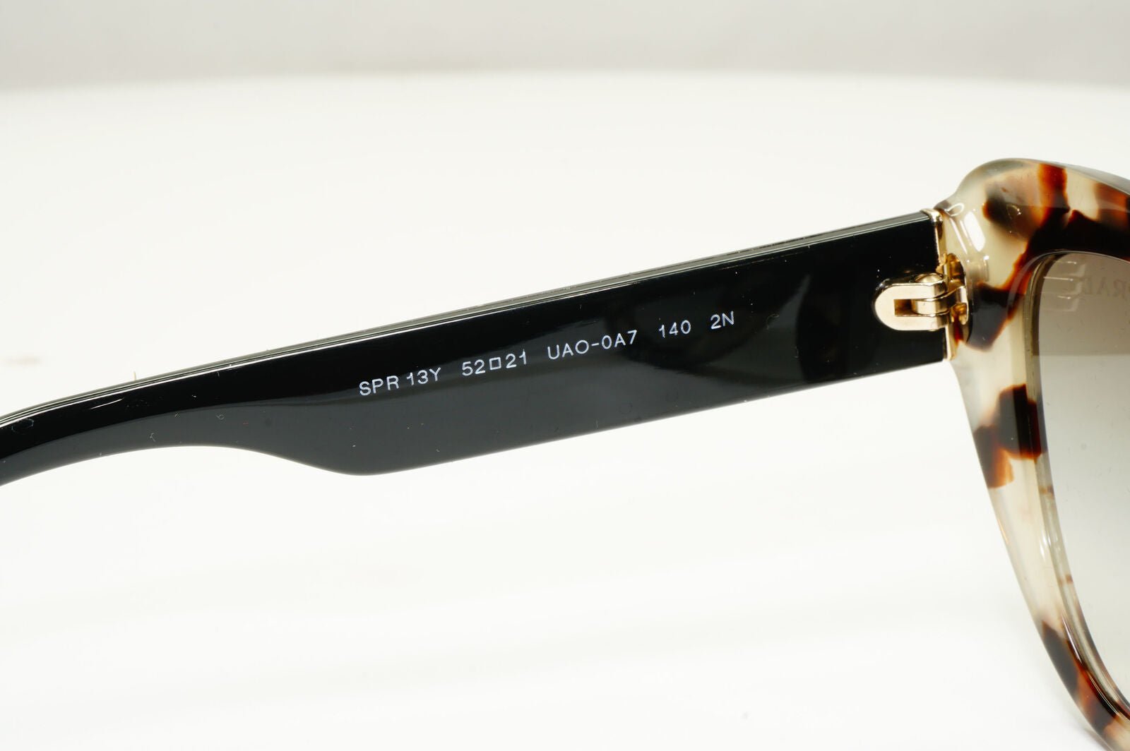 Prada Marble Brown Sunglasses Milano Havana Grey Cat Eye PR13YS SPR 13Y UAO-0A7