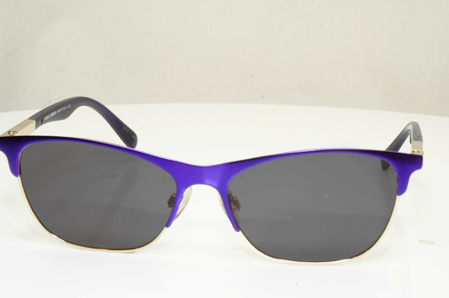 Dolce & Gabbana Gold Violet Purple Rectangle Metal Sunglasses DG 1246 1222 30197