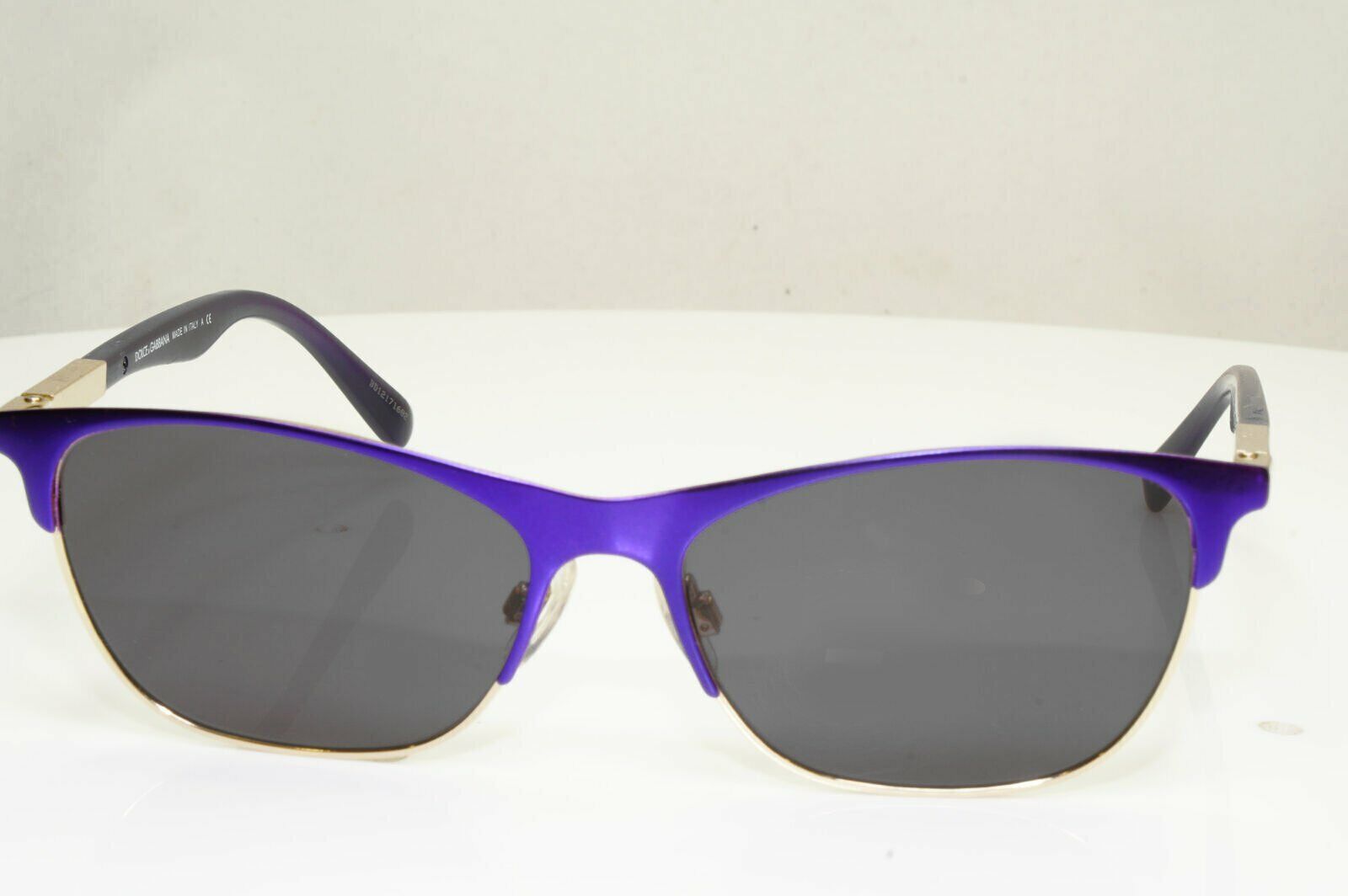Dolce & Gabbana Gold Violet Purple Rectangle Metal Sunglasses DG 1246 1222 30197