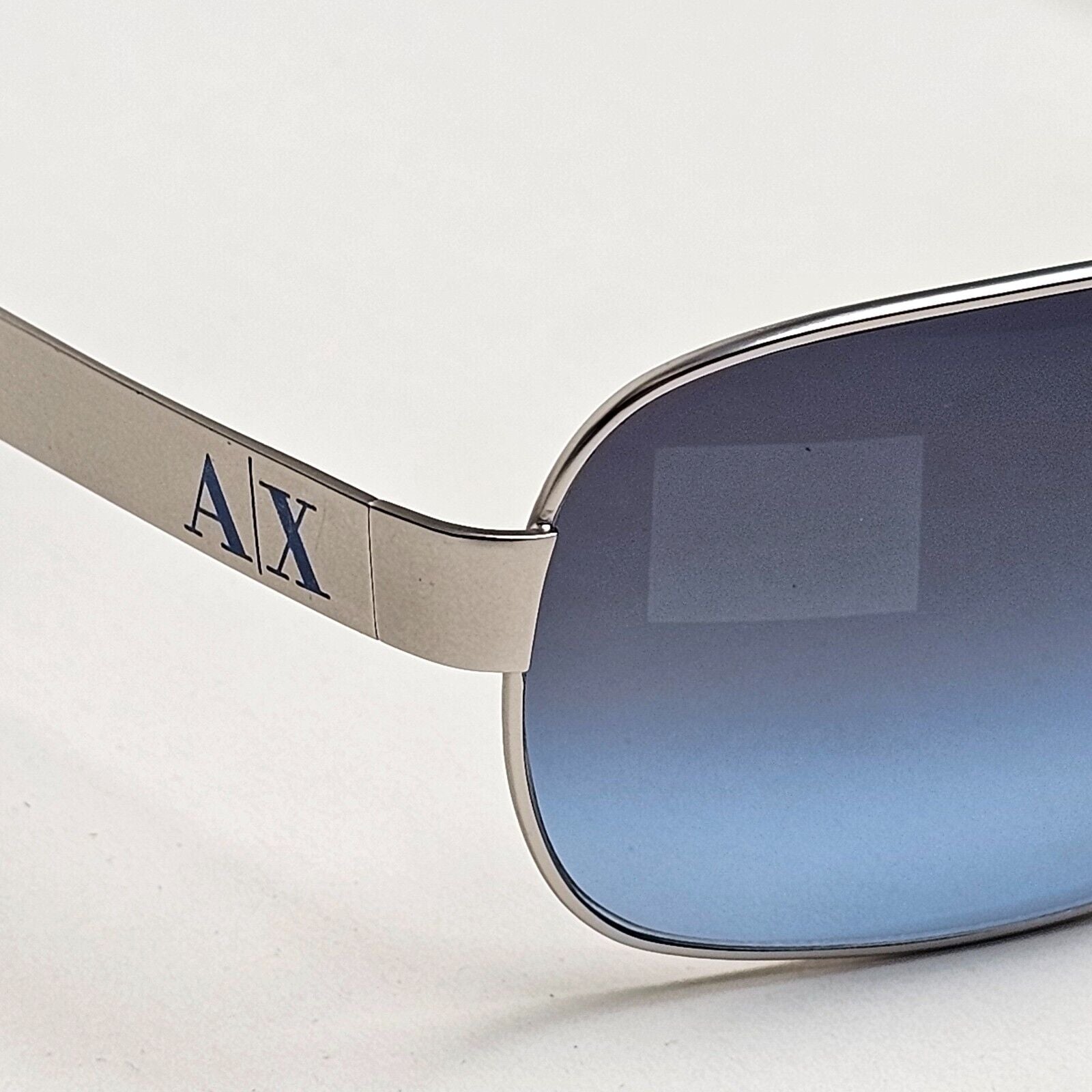 Armani Exchange Sunglasses 2015 Silver Blue Shield AX 2008 6020/4L [a] 221124