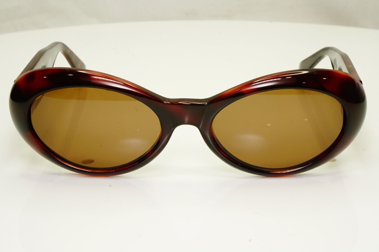 Gianni Versace Sunglasses 1996 Vintage Gold Brown Medusa Oval MOD 475/A COL 900