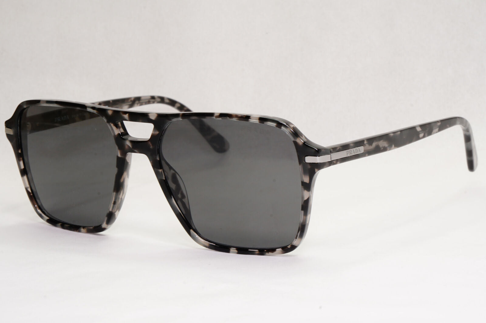 Prada Sunglasses Glass Lens Black Tortoise Navigator PR20YS SPR 20Y 19A-09C 55mm