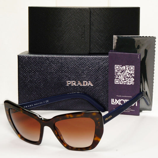 Prada Sunglasses Brown Blue Tortoiseshell Gradient Square PR08VS SPR 08V 2AU-6S1