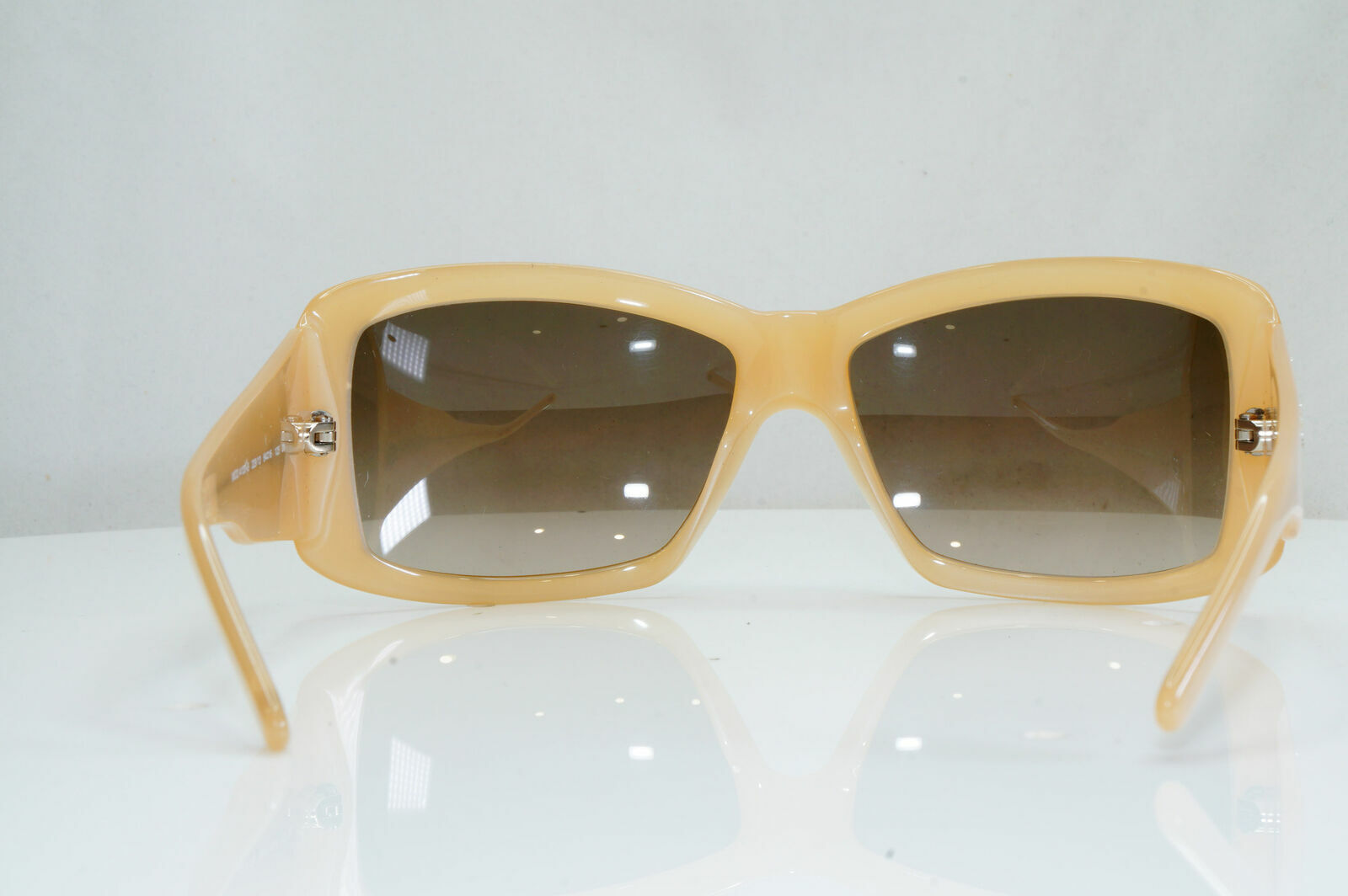 Versace Nude Beige Sunglasses Diamante Square Womens Brown 4130 329/13 28507