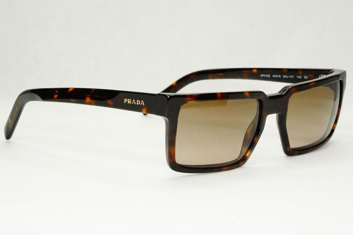 Prada Sunglasses Technique Brown Tortoiseshell Square PR03SS SPR 03S 2AU-1X1