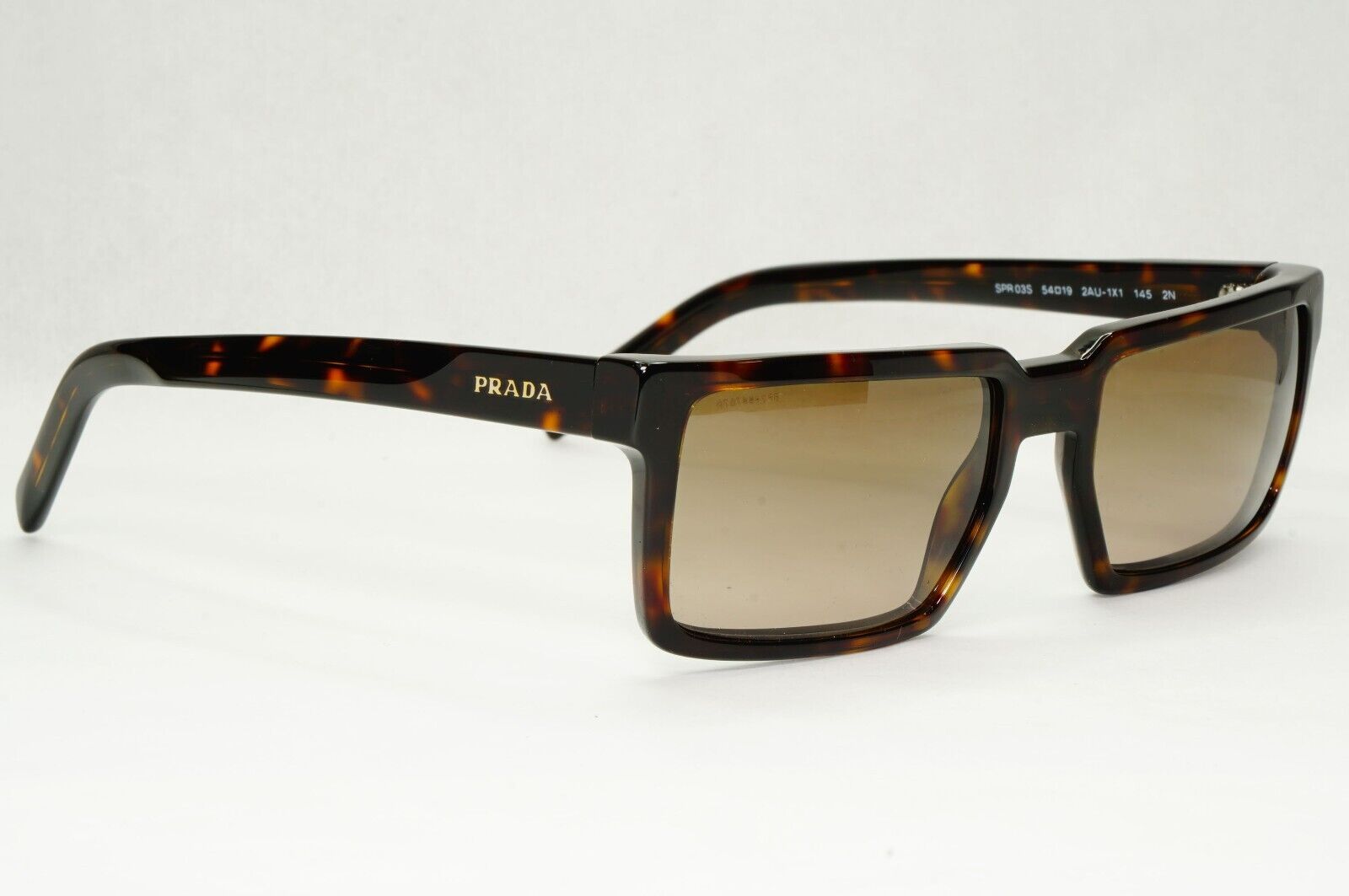 Prada Sunglasses Technique Brown Tortoiseshell Square PR03SS SPR 03S 2AU-1X1