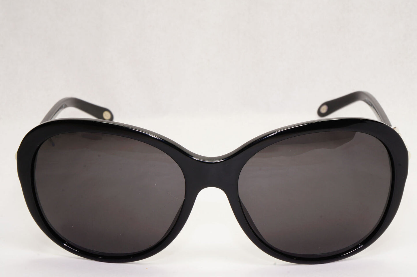 Tiffany & Co Sunglasses Black Pearl Crystal Silver TF 4104-H-B 8001/9S 050124