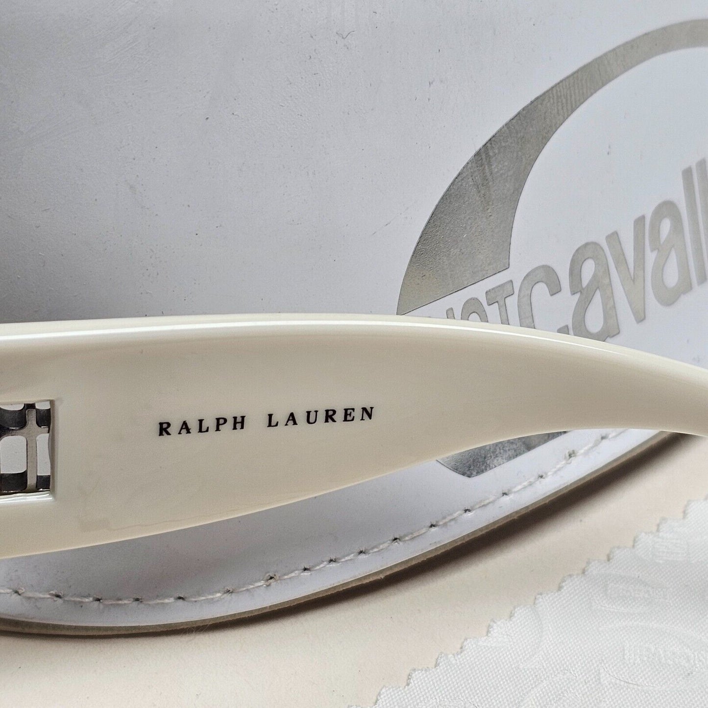 Ralph Lauren Sunglasses 2006 Vintage Grey White Shield RL 1521/S DJUO0 211124