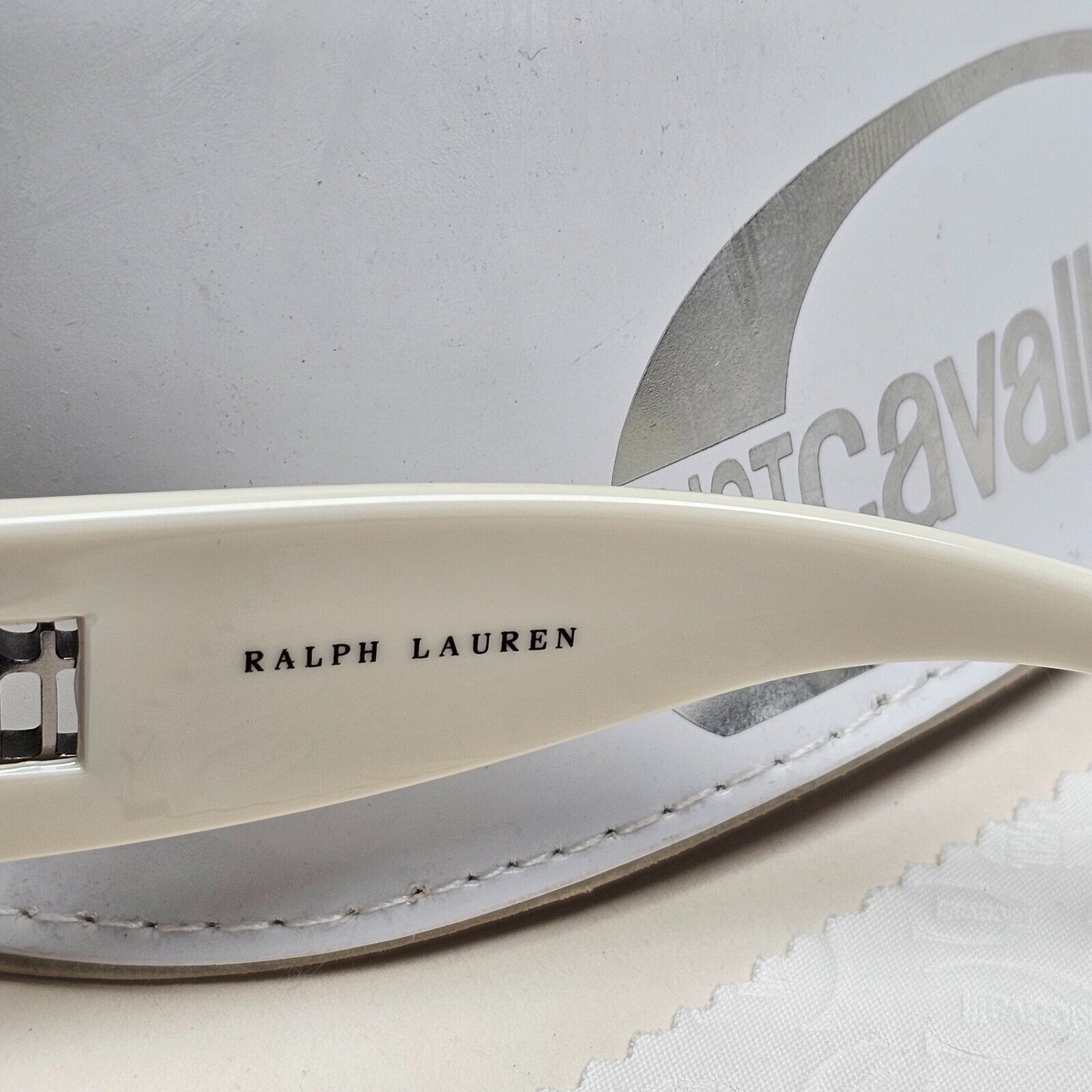 Ralph Lauren Sunglasses 2006 Vintage Grey White Shield RL 1521/S DJUO0 211124