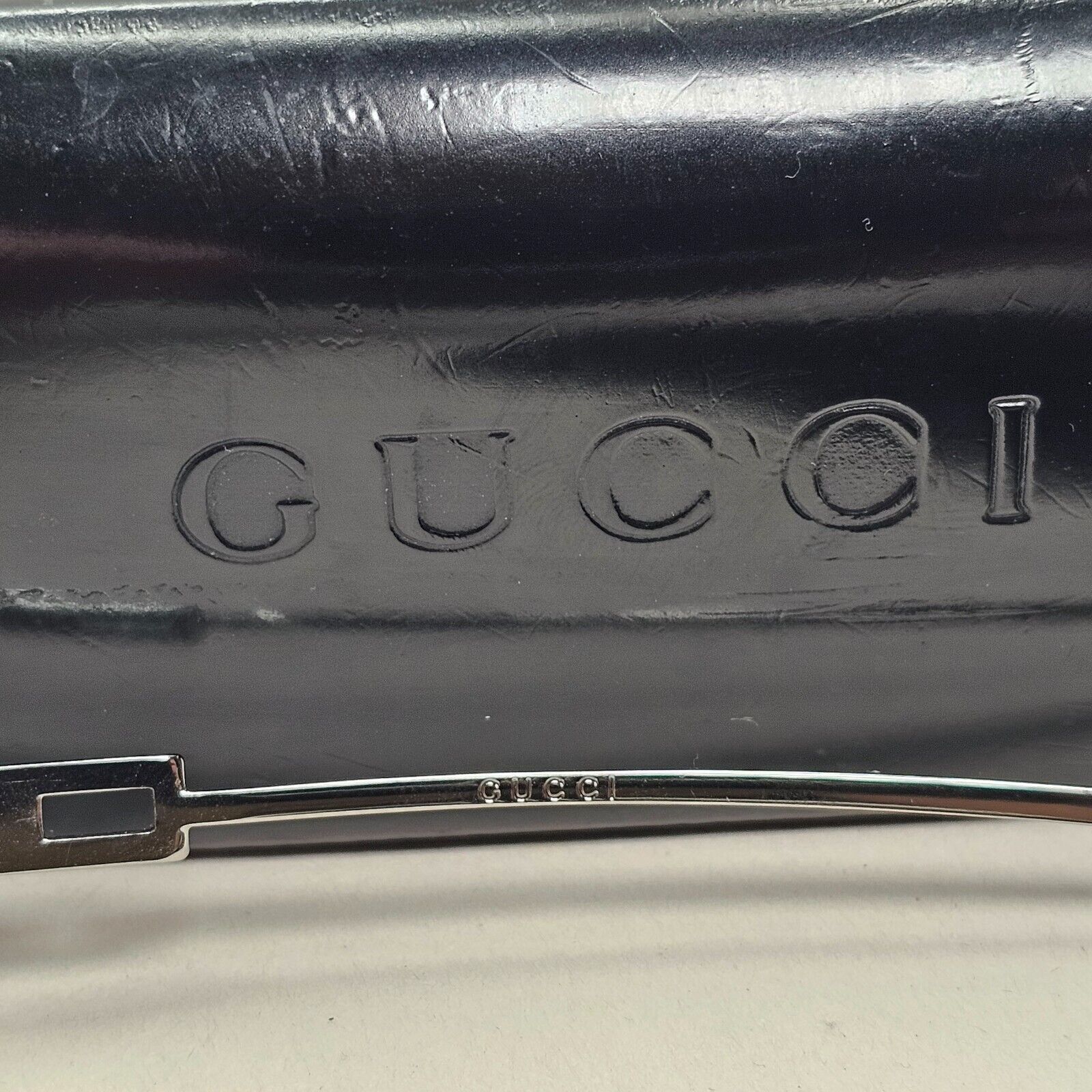 Gucci Sunglasses 1997 Vintage Rimless Blue Silver GG 1777/STRASS 6LBXY 011124