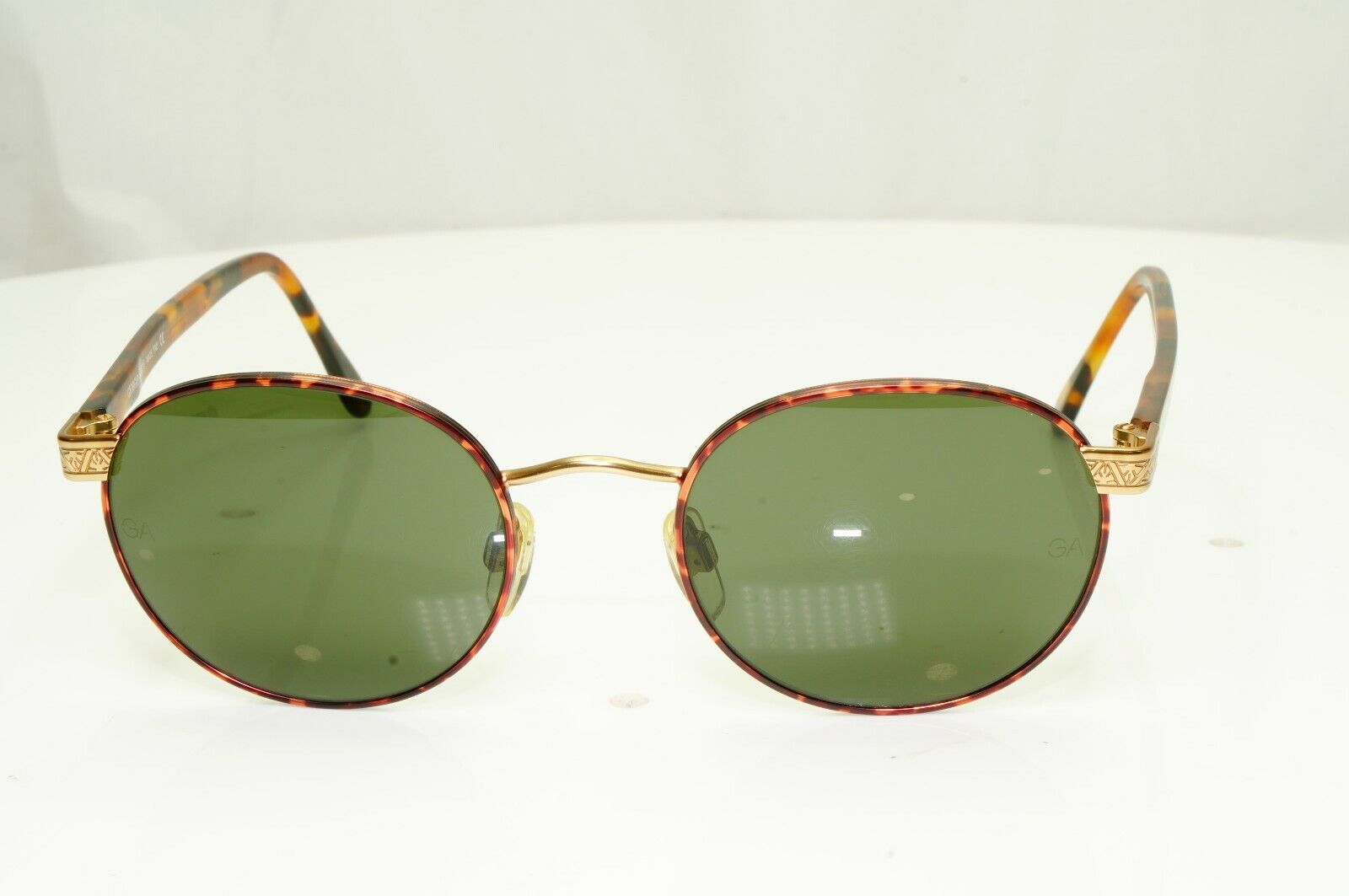 Giorgio Armani 1997 Gold Brown Vintage Retro Sunglasses Men Women 50mm 643 832