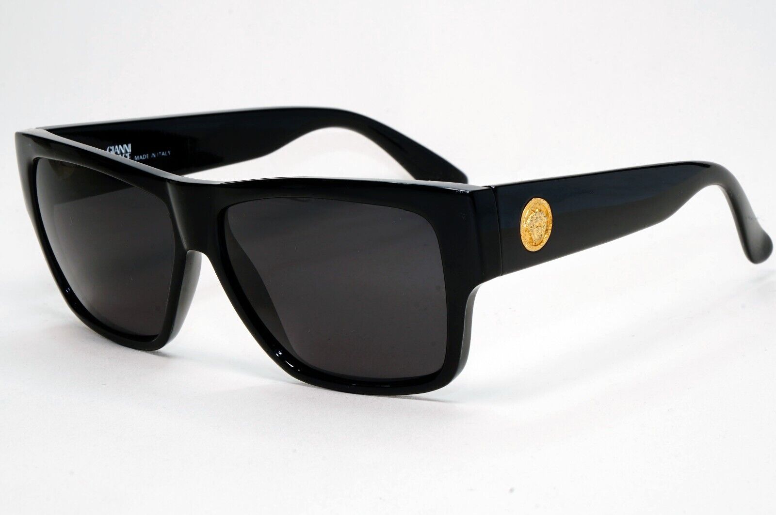 Gianni Versace Sunglasses 1993 Vintage Black Gold Medusa MOD 372 COL 852 091124