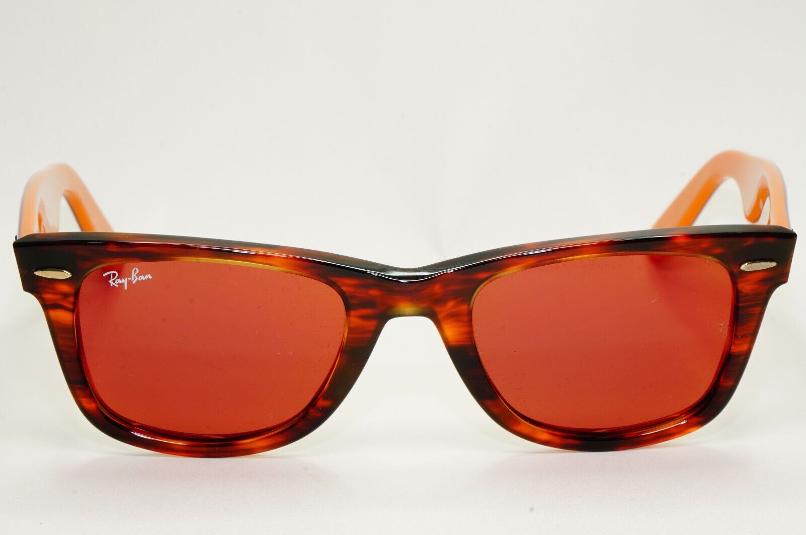 Ray-Ban Sunglasses Wayfarer Brown Havana Purple Dark Red Mirror RB 2140 1177/2K