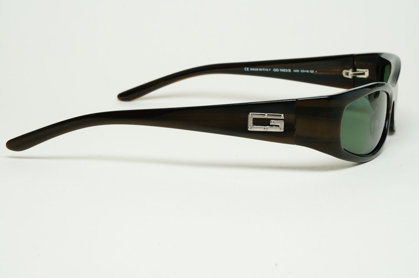 Gucci Sunglasses 1997 Vintage Slim Rectangle Brown Green GG 1483/S AD6 130225