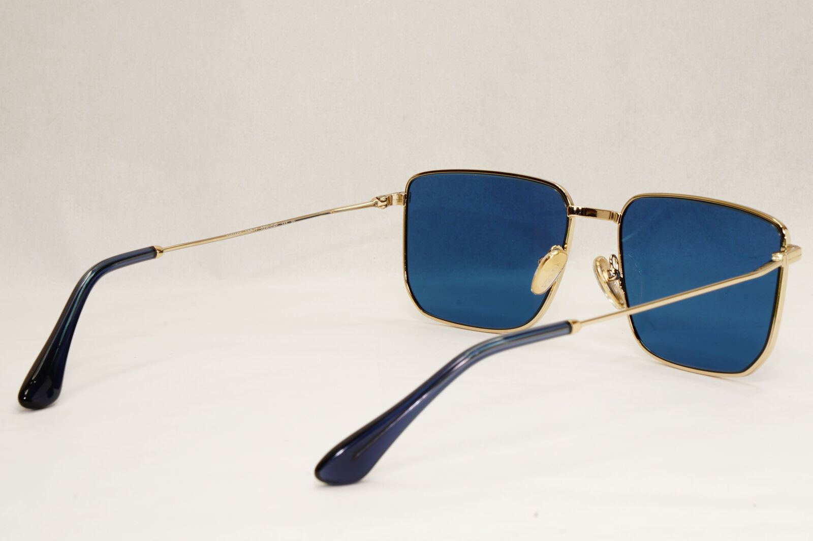 Prada Sunglasses Blue Gold Square Pilot Metal Navigator PR52YS SPR 52Y 02W-04P