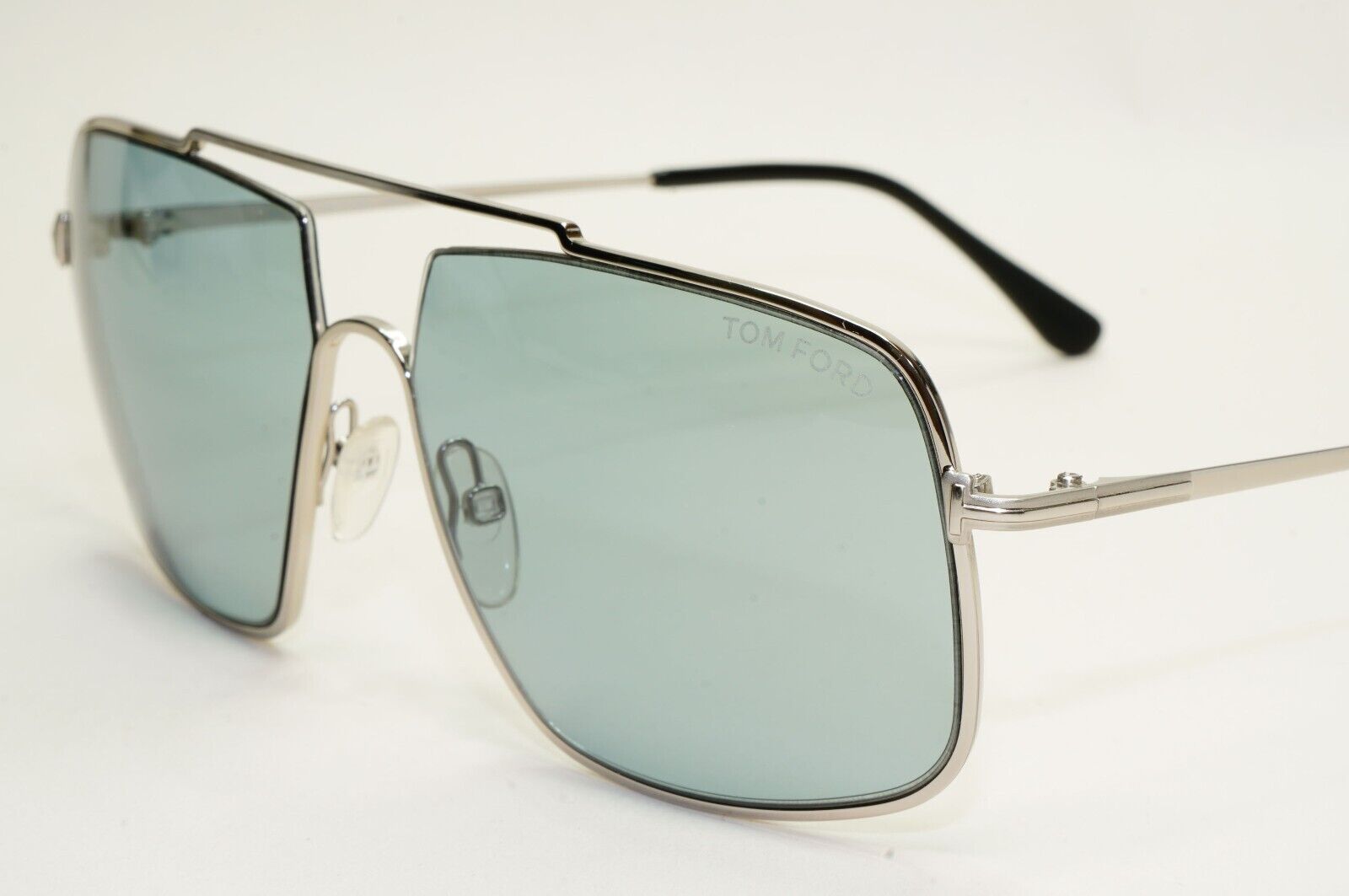 Tom Ford Sunglasses Aiden-02 Silver Mirror Square Navigator FT0585 TF 585 16A