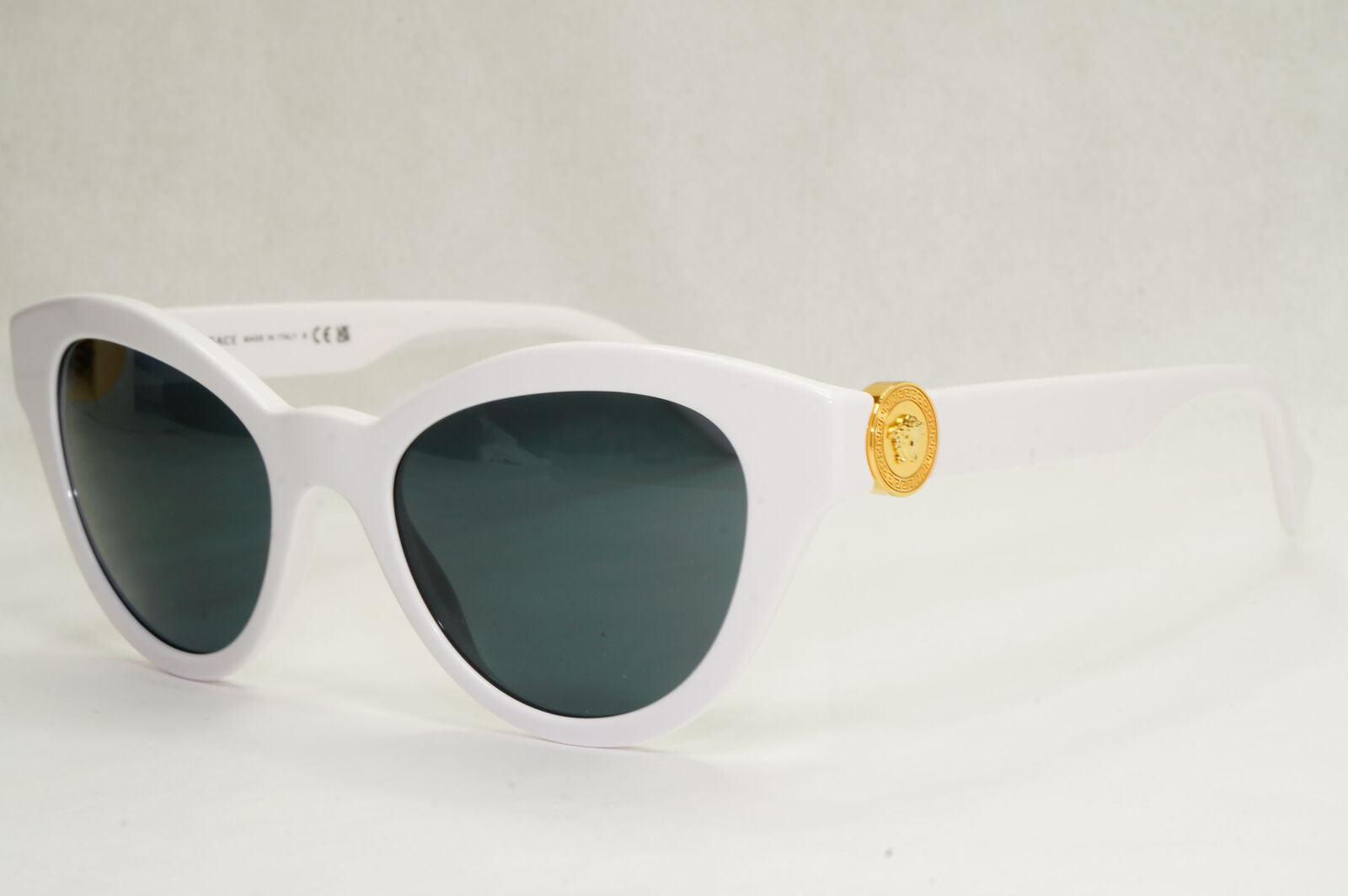 Versace Sunglasses White Gold Medusa Fashion MOD VE 4435 314/87 52mm