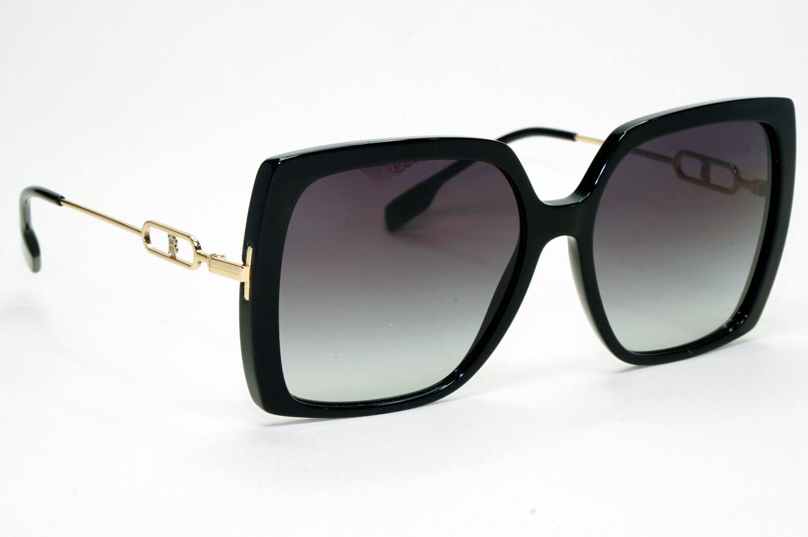 Burberry Sunglasses Luna Black Square Grey Gradient BE 4332 3001/8G 57mm