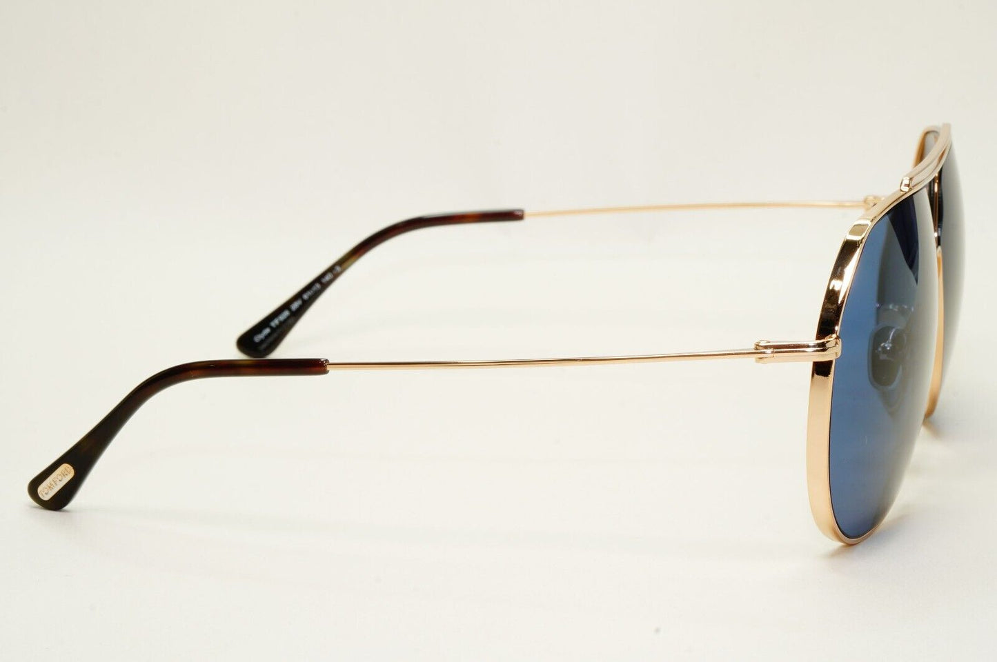 Tom Ford Sunglasses Clyde Gold Blue Pilot Metal Large FT0926 TF 926 28V 61mm