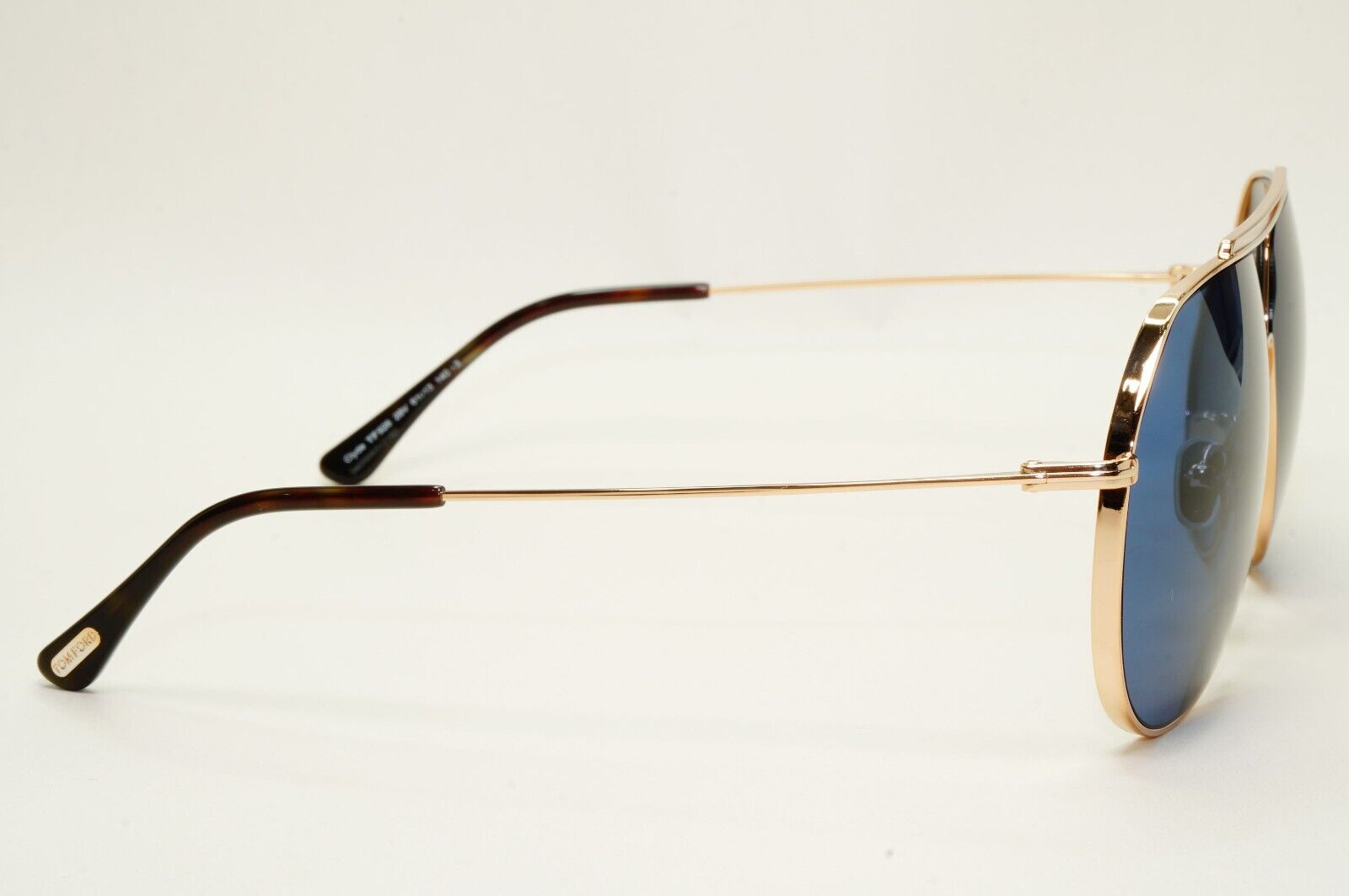 Tom Ford Sunglasses Clyde Gold Blue Pilot Metal Large FT0926 TF 926 28V 61mm