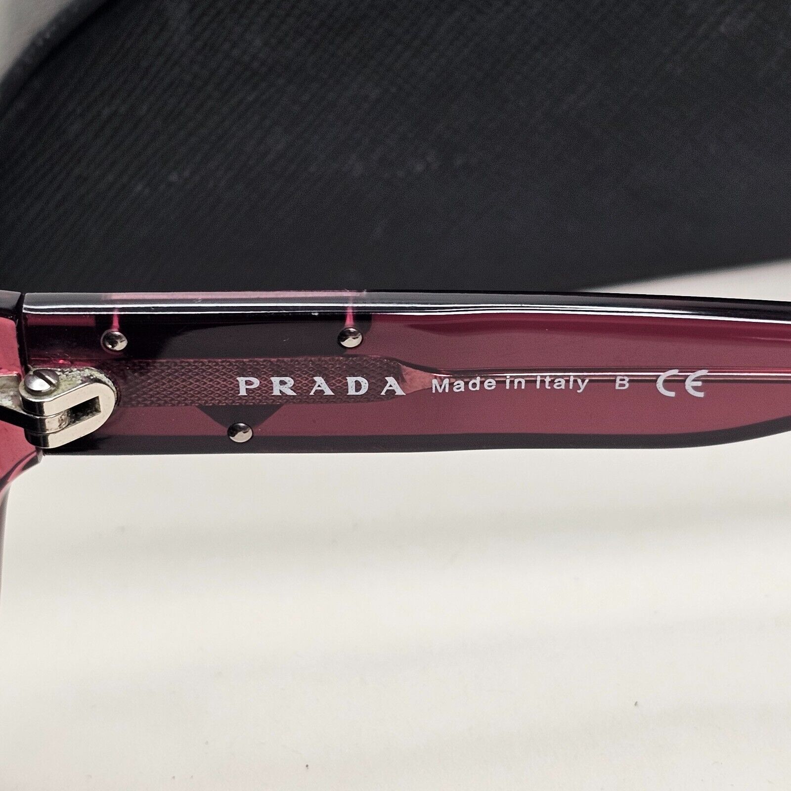 Prada Sunglasses 2011 Vintage Pale Red Triangle PR10MS SPR 10M ZYV-3M1 081124