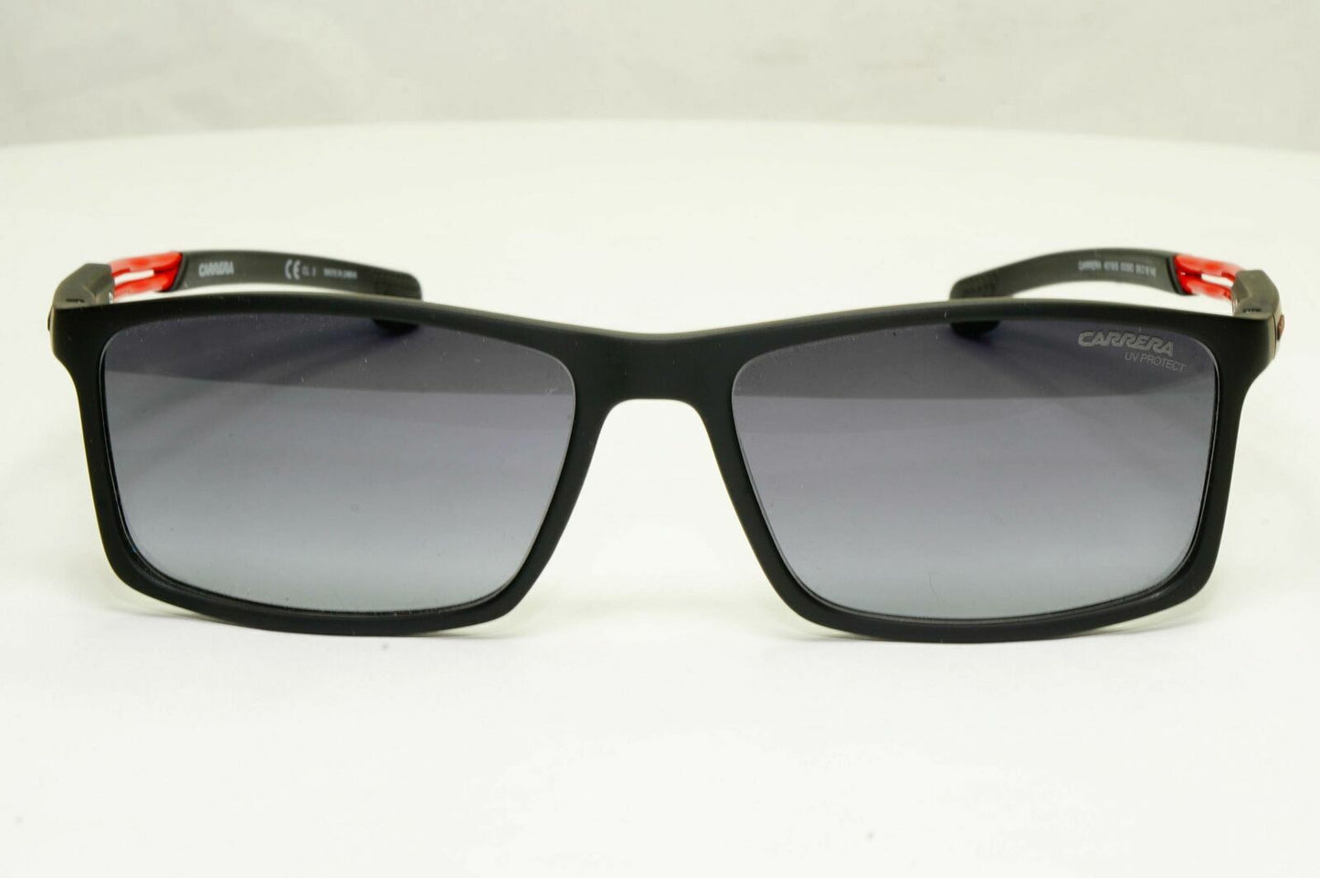 Carrera Sunglasses Black Gradient Smoke Red Square Rectangle 4016 0039O Sport