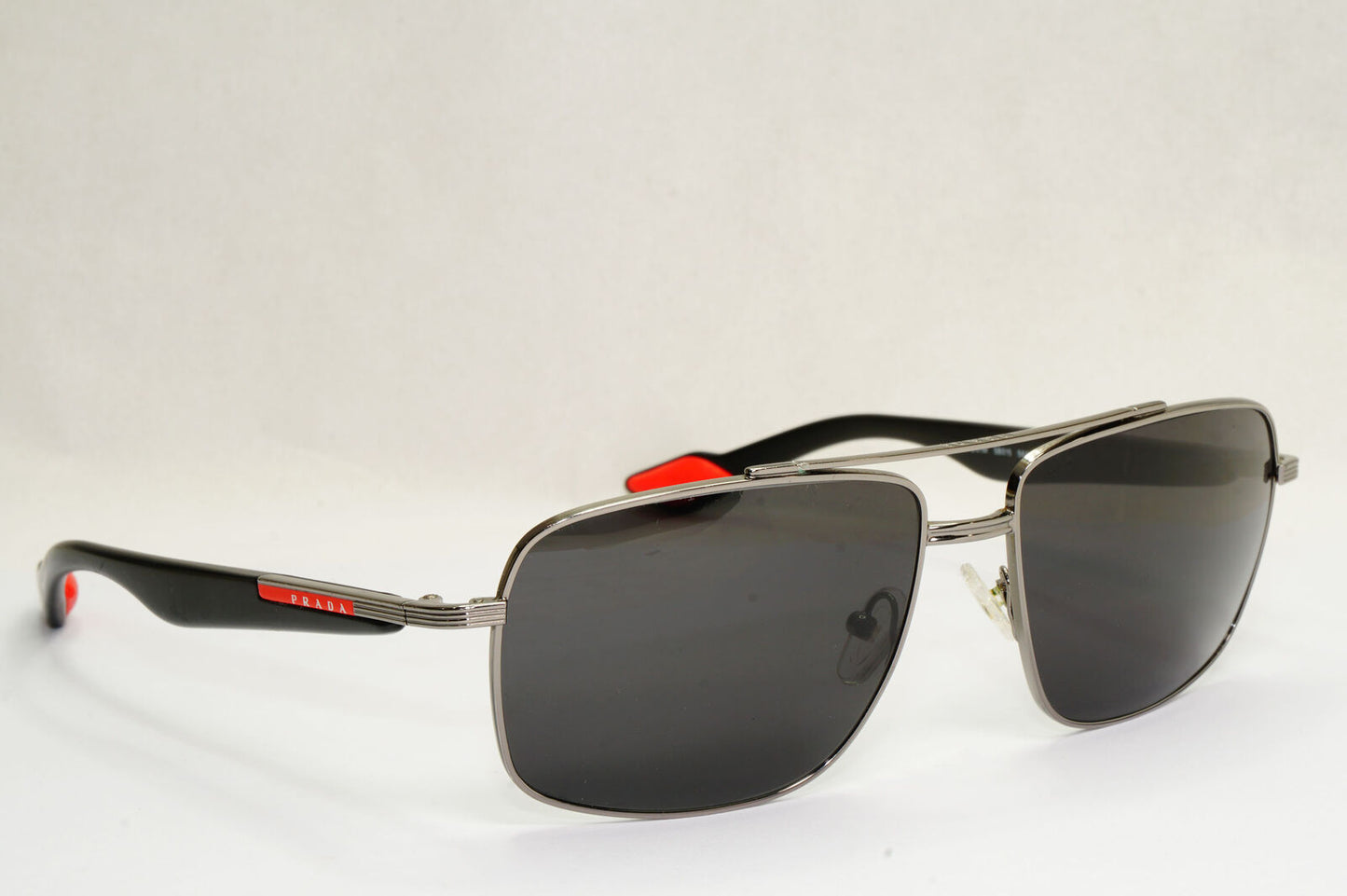 Prada Sunglasses 2011 Vintage Pilot Black Silver PS51MS SPS 51M 5AV-3M1 190224